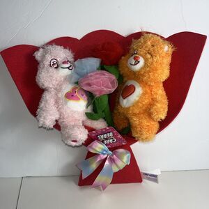 Care Bears Love-a-lot & Tenderheart 13" Valentine's Plush Bouquet 2025 (NWT)
